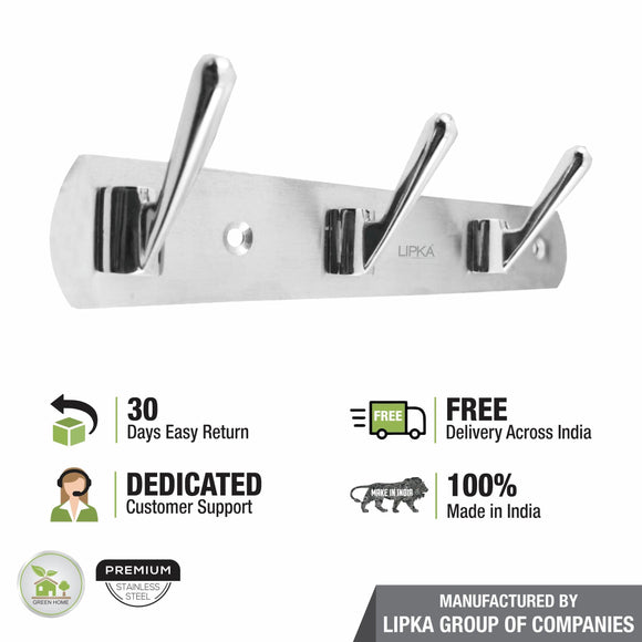 Lotus Robe Hook (3 Pin) - LIPKA - Lipka Home