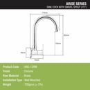 Arise Sink Tap Brass Faucet with Round Swivel Spout (15 Inches) - LIPKA - Lipka Home