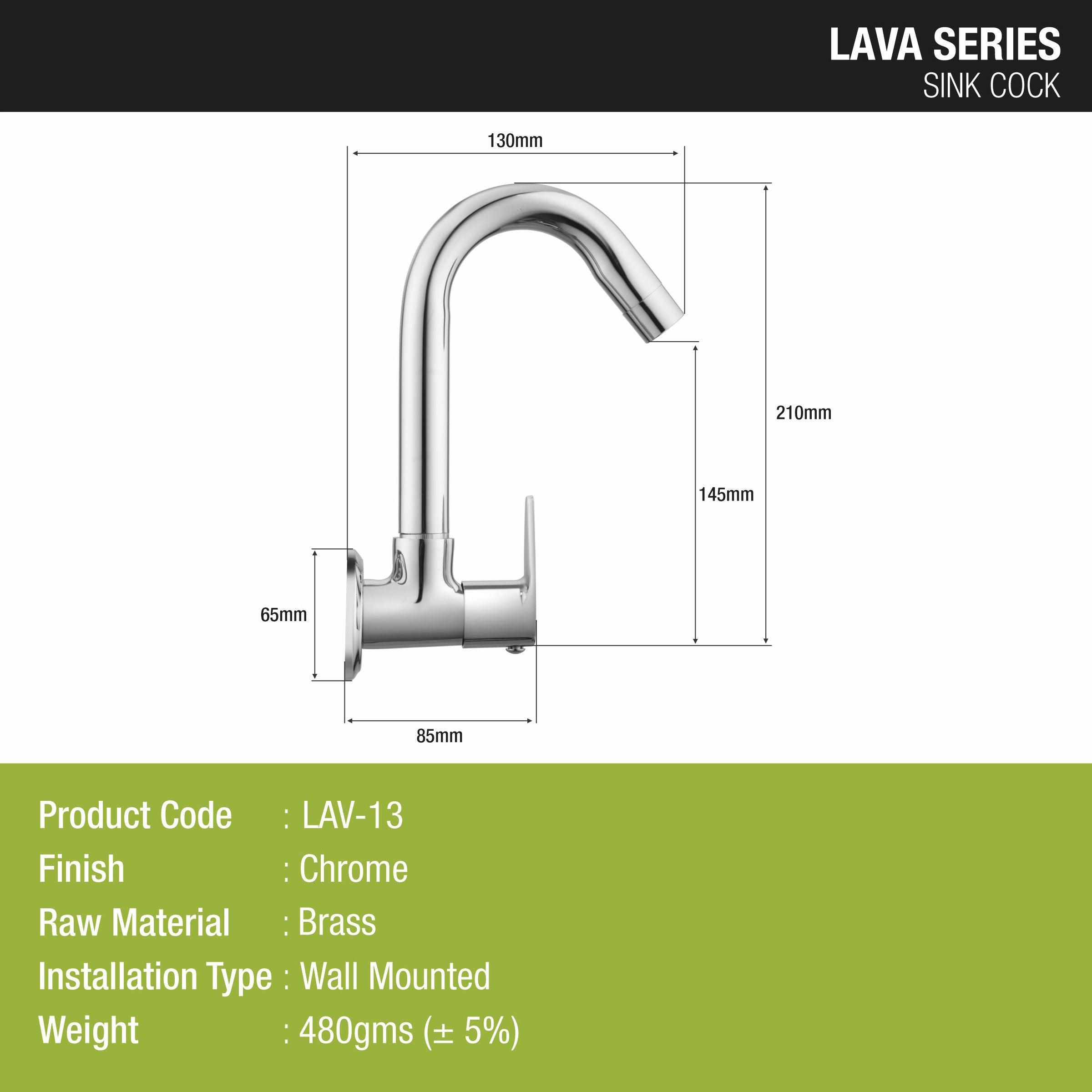 Lava Sink Tap with Swivel Spout (12 Inches) Brass Faucet - LIPKA - Lipka Home