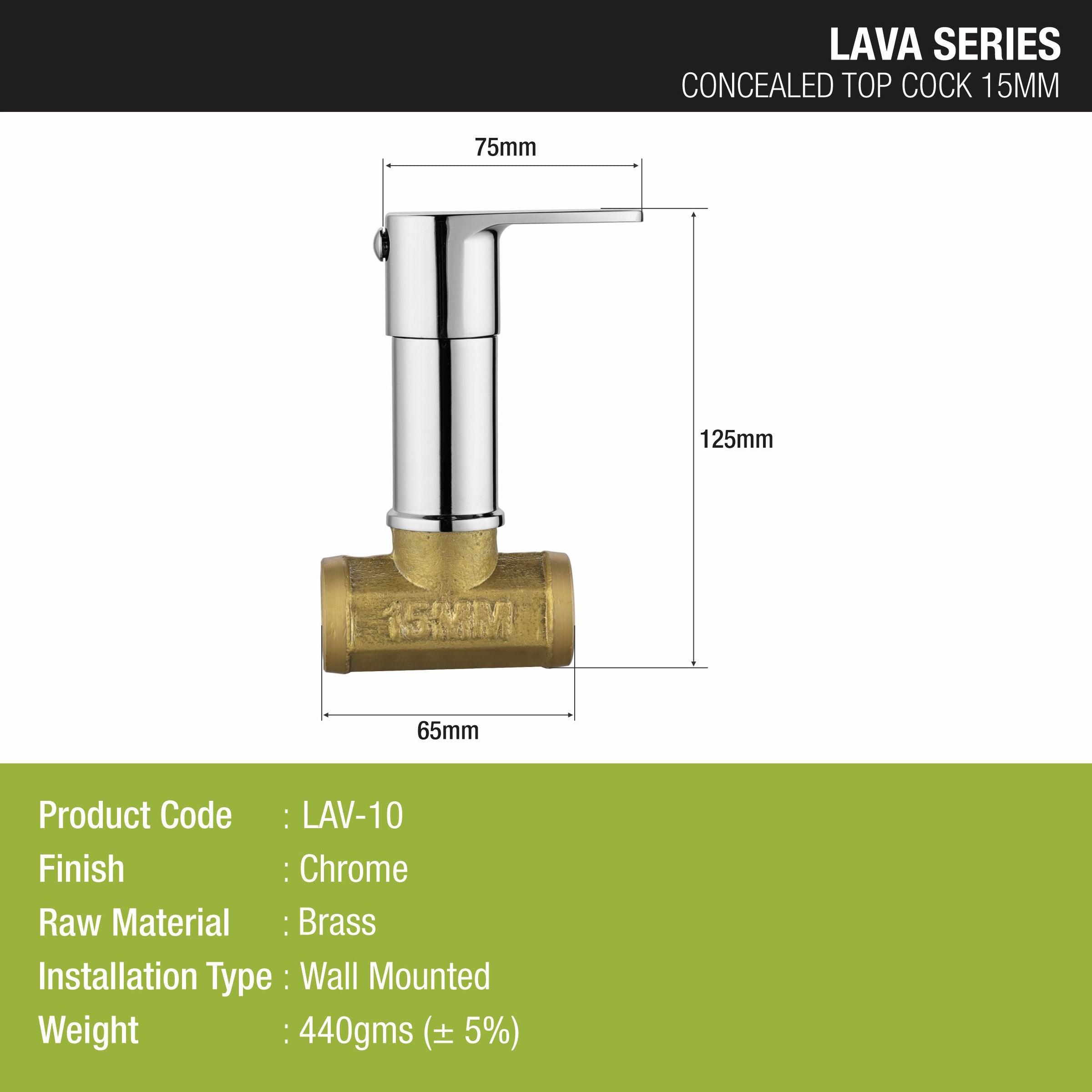 Lava Concealed Stop Valve (15mm) Brass Faucet - LIPKA - Lipka Home