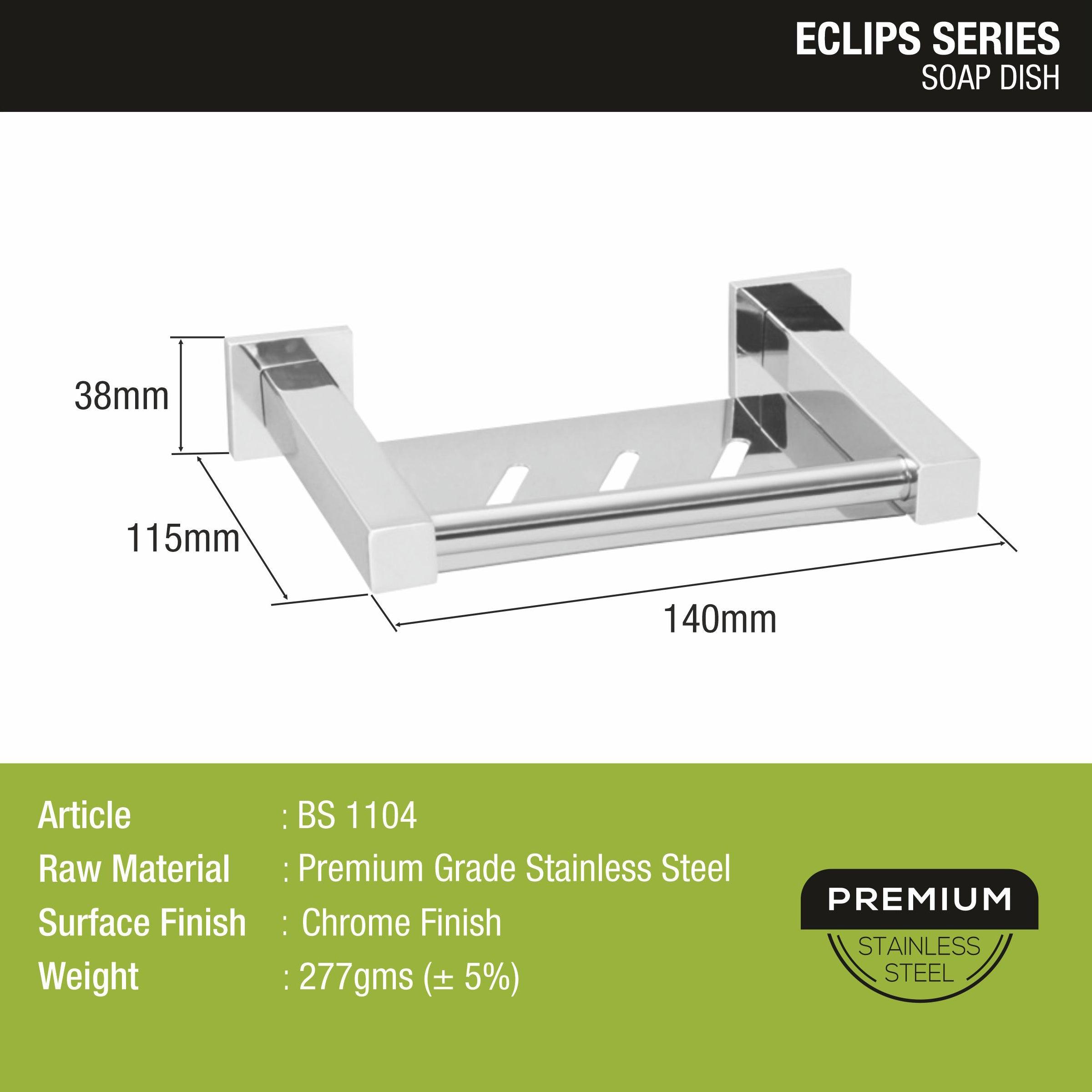 Eclipse Soap Dish size and dimension