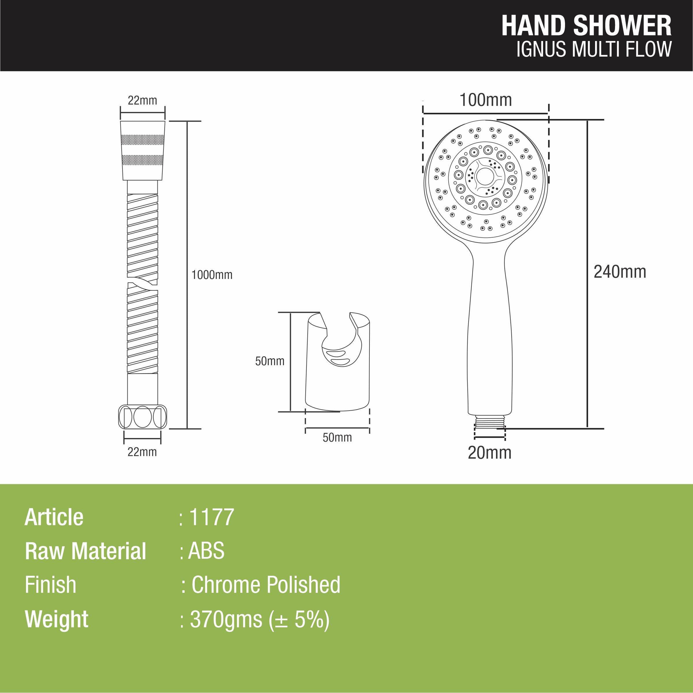 Ignus Multiflow Hand Shower - LIPKA - Lipka Home