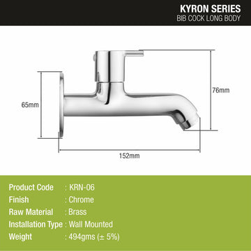 Kyron Bib Tap Long Body Brass Faucet - LIPKA - Lipka Home
