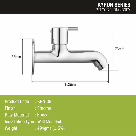 Kyron Bib Tap Long Body Brass Faucet - LIPKA - Lipka Home