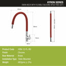Kyron Swan Neck Brass Faucet with Flexible Silicone Spout (Red) - LIPKA - Lipka Home