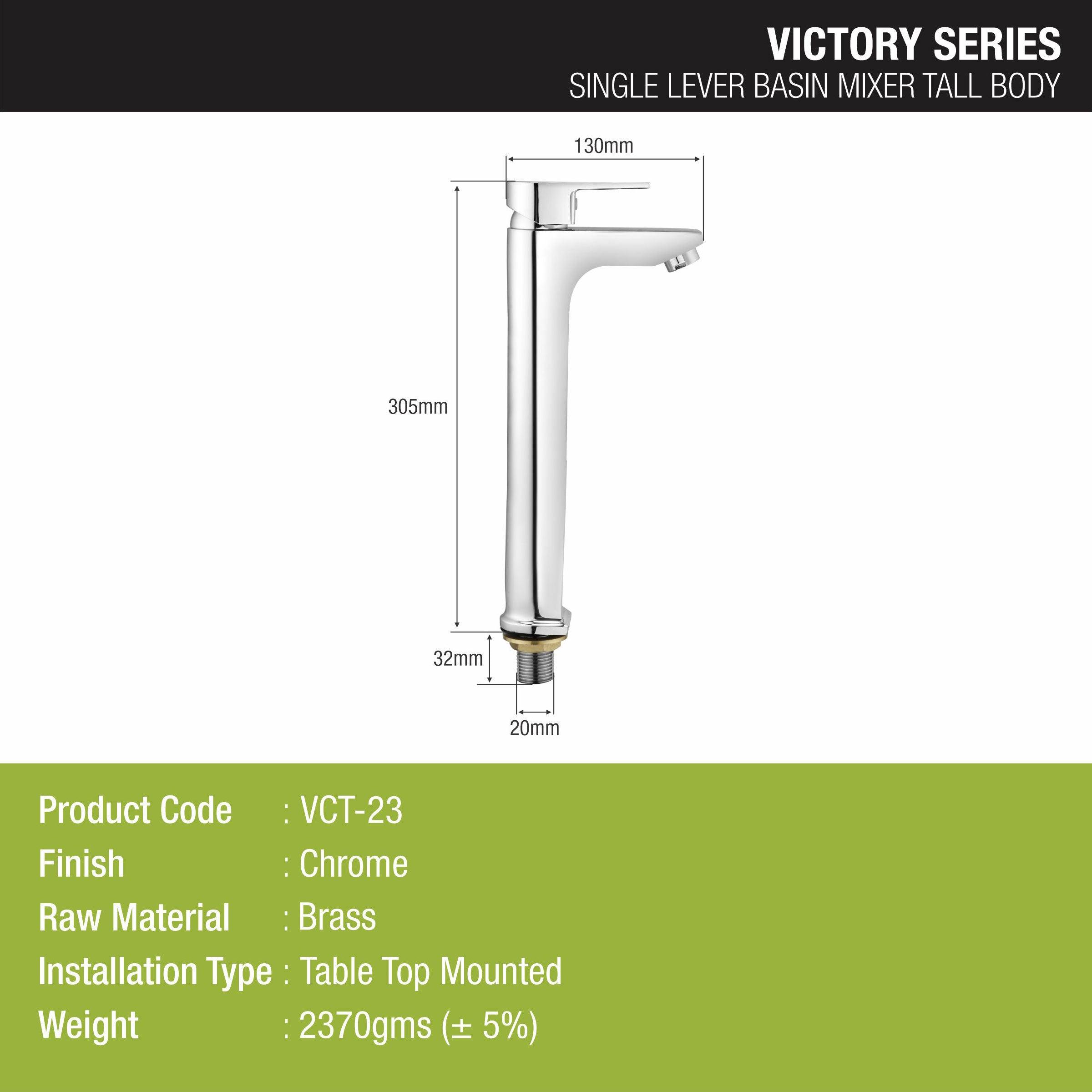 Victory Single Lever Tall Body Basin Mixer Faucet - LIPKA - Lipka Home