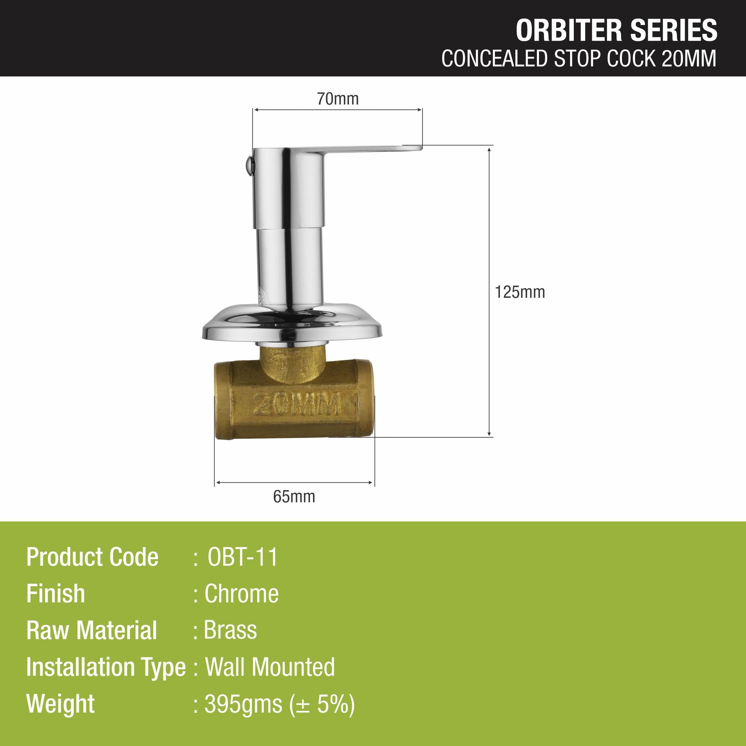 Orbiter Concealed Stop Valve (20mm) Brass Faucet - LIPKA - Lipka Home