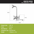 Orbiter Wall Mixer Brass Faucet with L Bend - LIPKA - Lipka Home