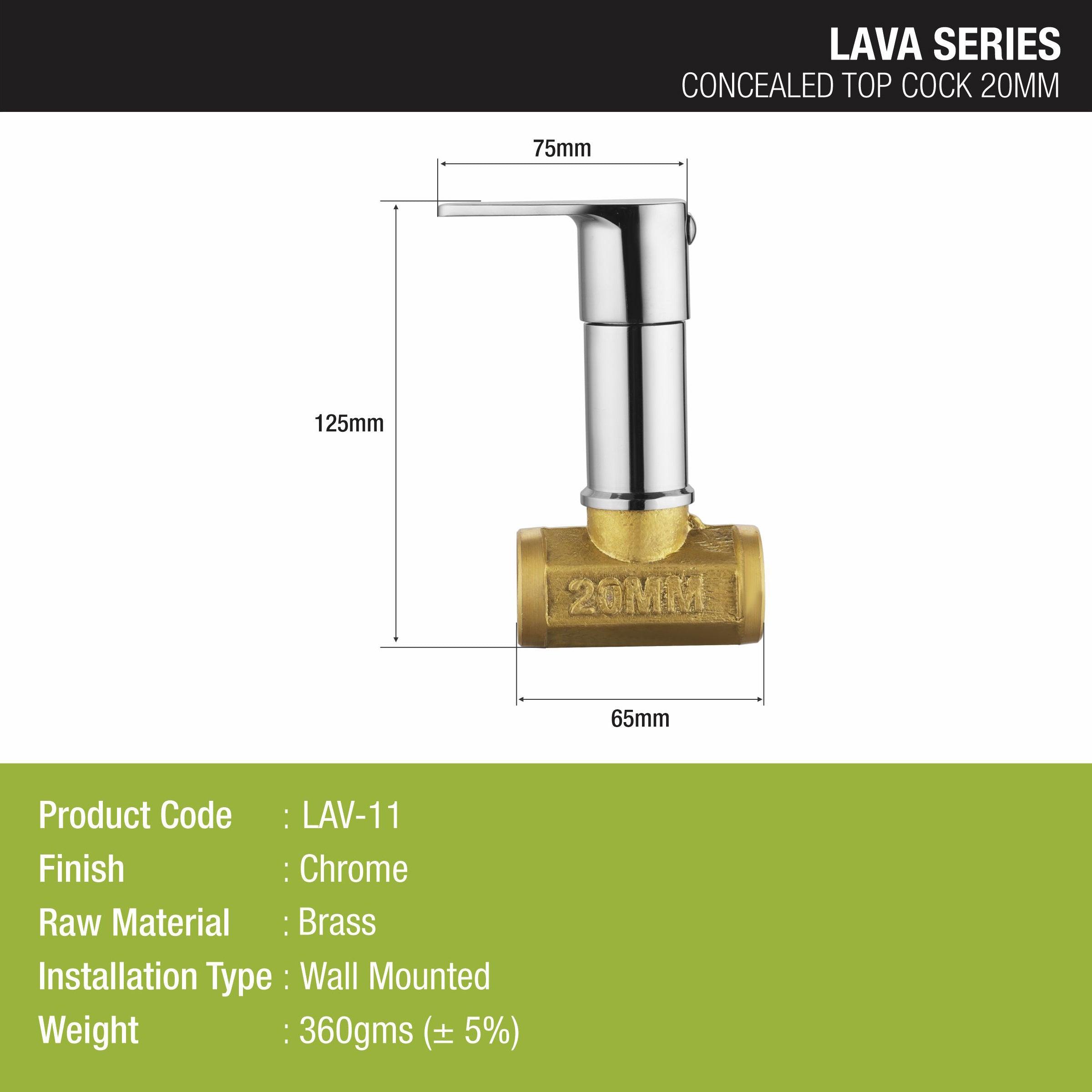 Lava Concealed Stop Valve (20mm) Brass Faucet - LIPKA - Lipka Home