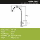 Fusion Swan Neck Brass Faucet with Round Swivel Spout (20 Inches) - LIPKA - Lipka Home