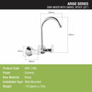 Arise Sink Mixer Brass Faucet with Round Swivel Spout (20 Inches) - LIPKA - Lipka Home