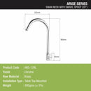 Arise Swan Neck Brass Faucet with Round Swivel Spout (20 Inches) - LIPKA - Lipka Home