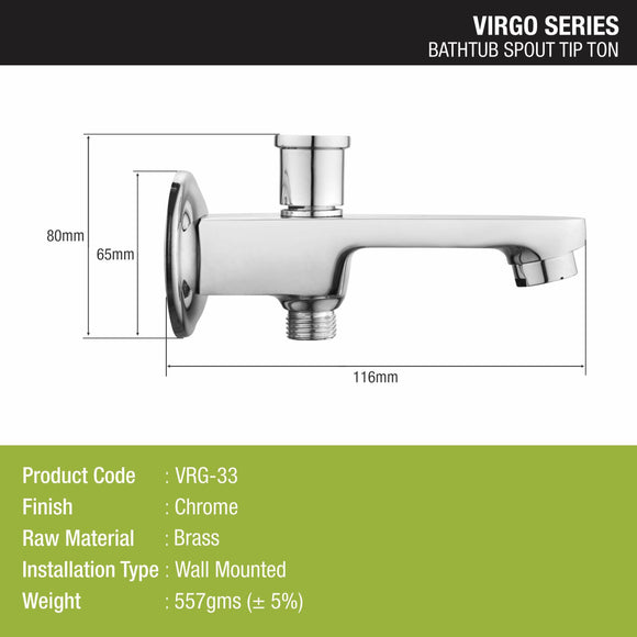 Virgo BathTub Spout Tip-Ton Faucet- LIPKA - Lipka Home