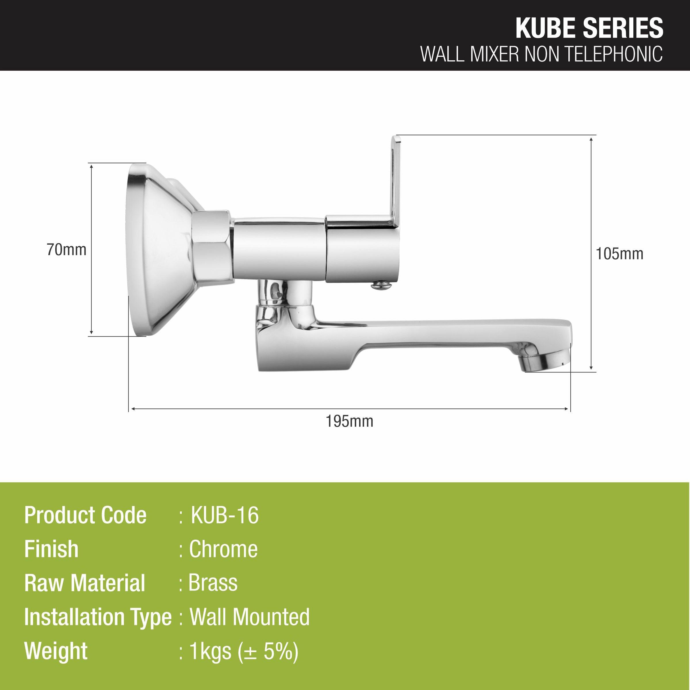 Kube Wall Mixer Brass Faucet - LIPKA - Lipka Home