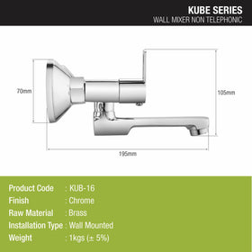 Kube Wall Mixer Brass Faucet - LIPKA - Lipka Home