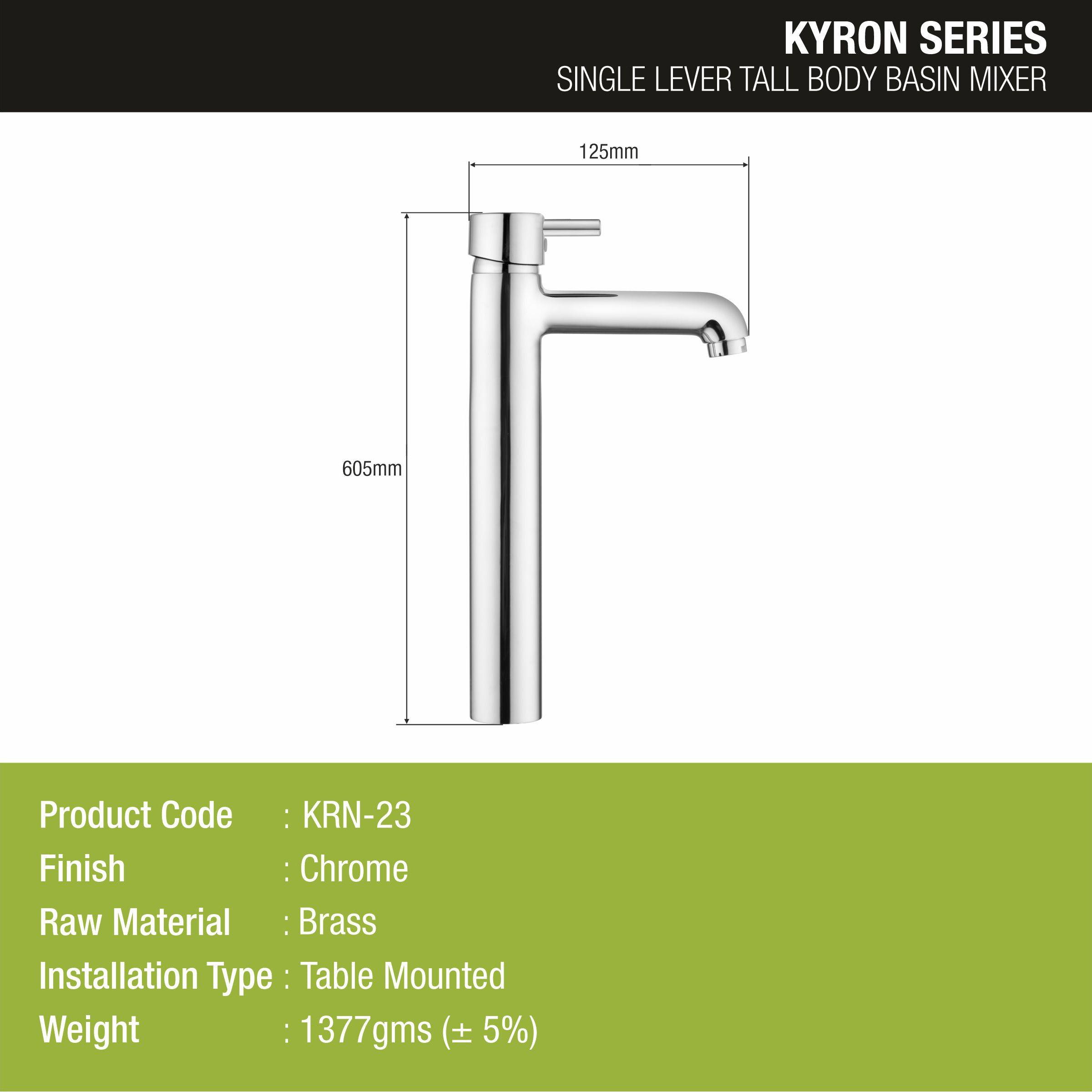 Kyron Single Lever Tall Body Basin Mixer Faucet - LIPKA - Lipka Home