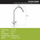 Victory Centre Hole Basin Mixer with Large (20 Inches) Round Swivel Spout Faucet - LIPKA - Lipka Home