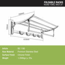 Round Foldable Rack (24 Inches) - LIPKA - Lipka Home