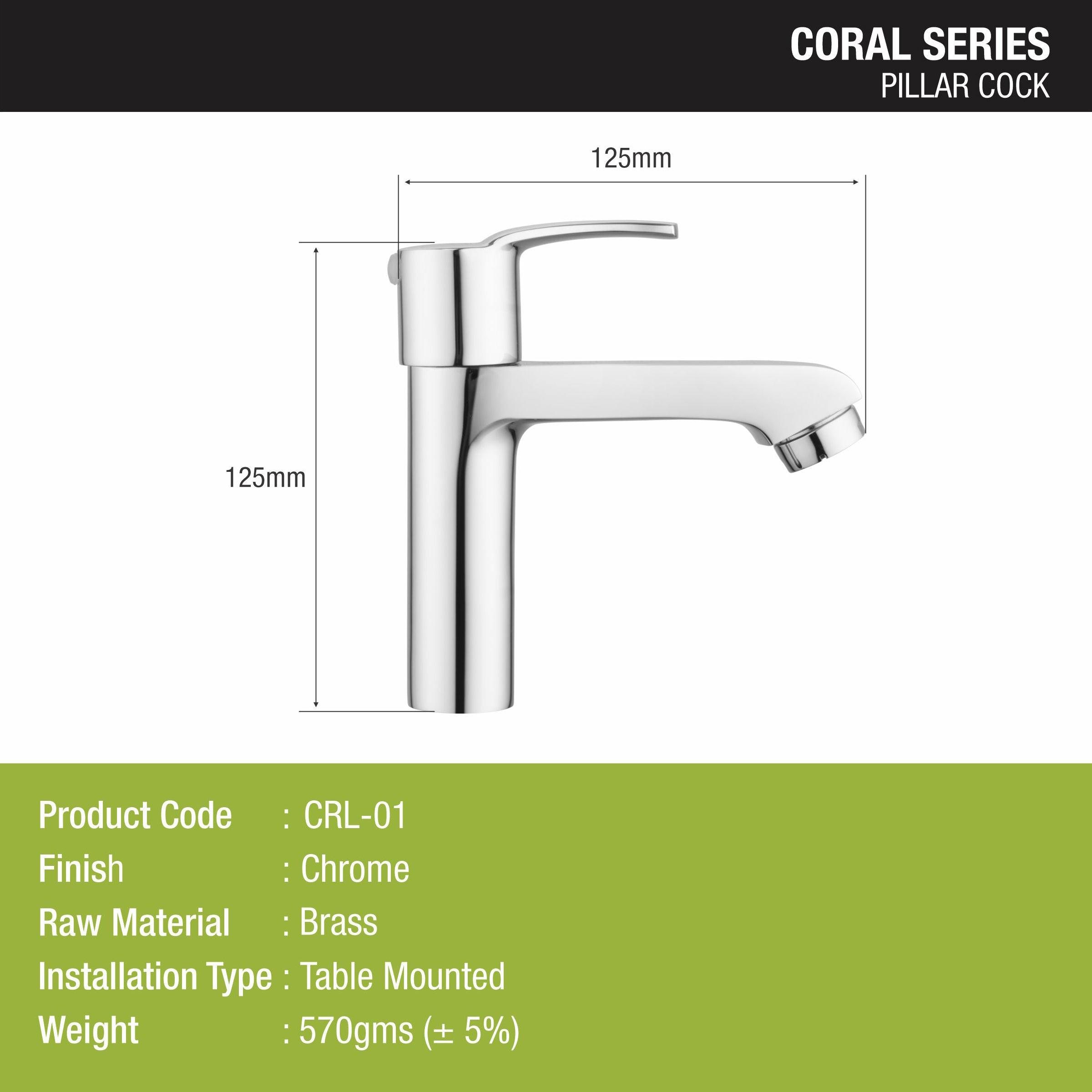 Coral Pillar Tap Brass Faucet - LIPKA - Lipka Home