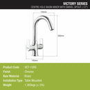 Victory Centre Hole Basin Mixer with Small (12 Inches) Round Swivel Spout Faucet - LIPKA - Lipka Home