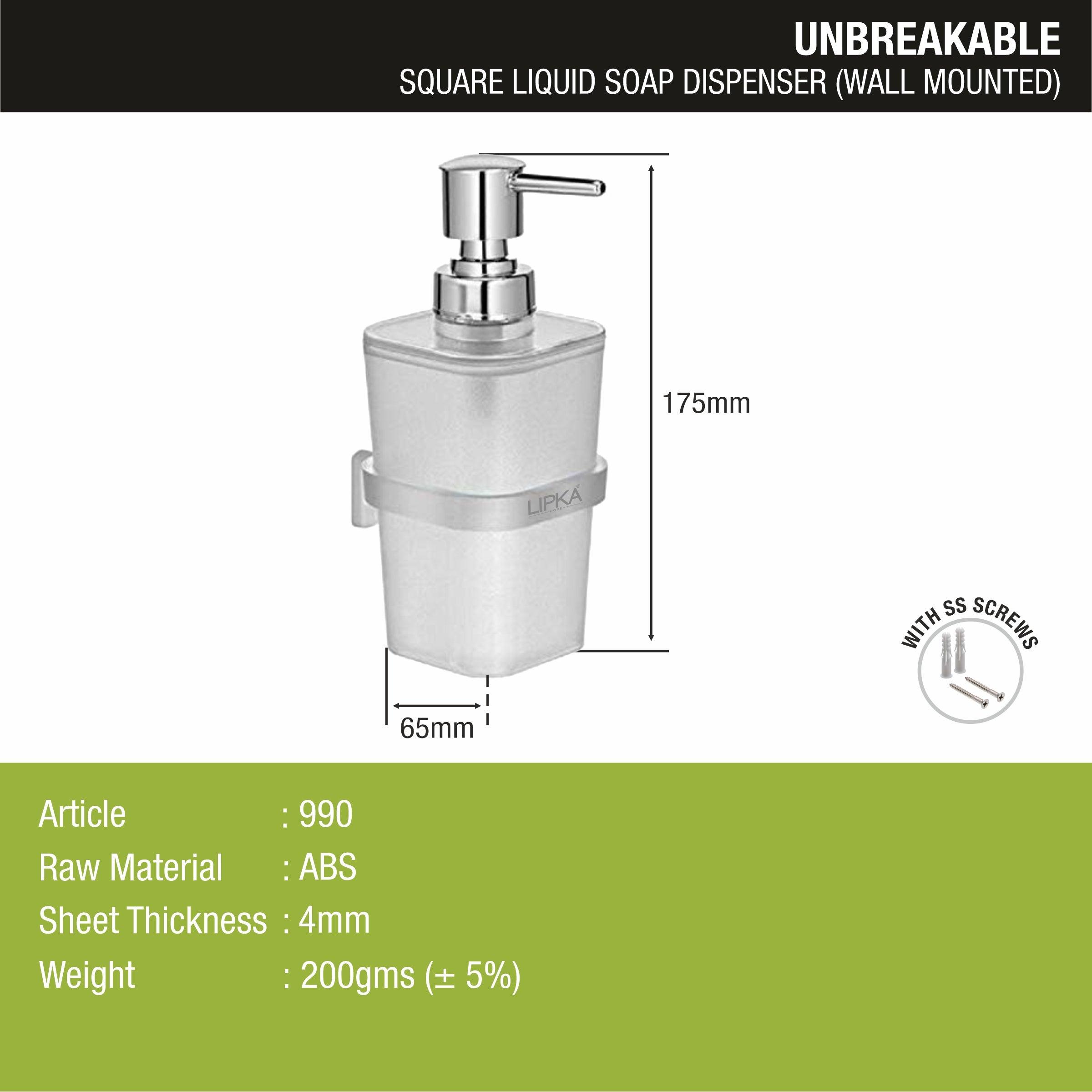 ABS Square Liquid Soap Dispenser - LIPKA - Lipka Home