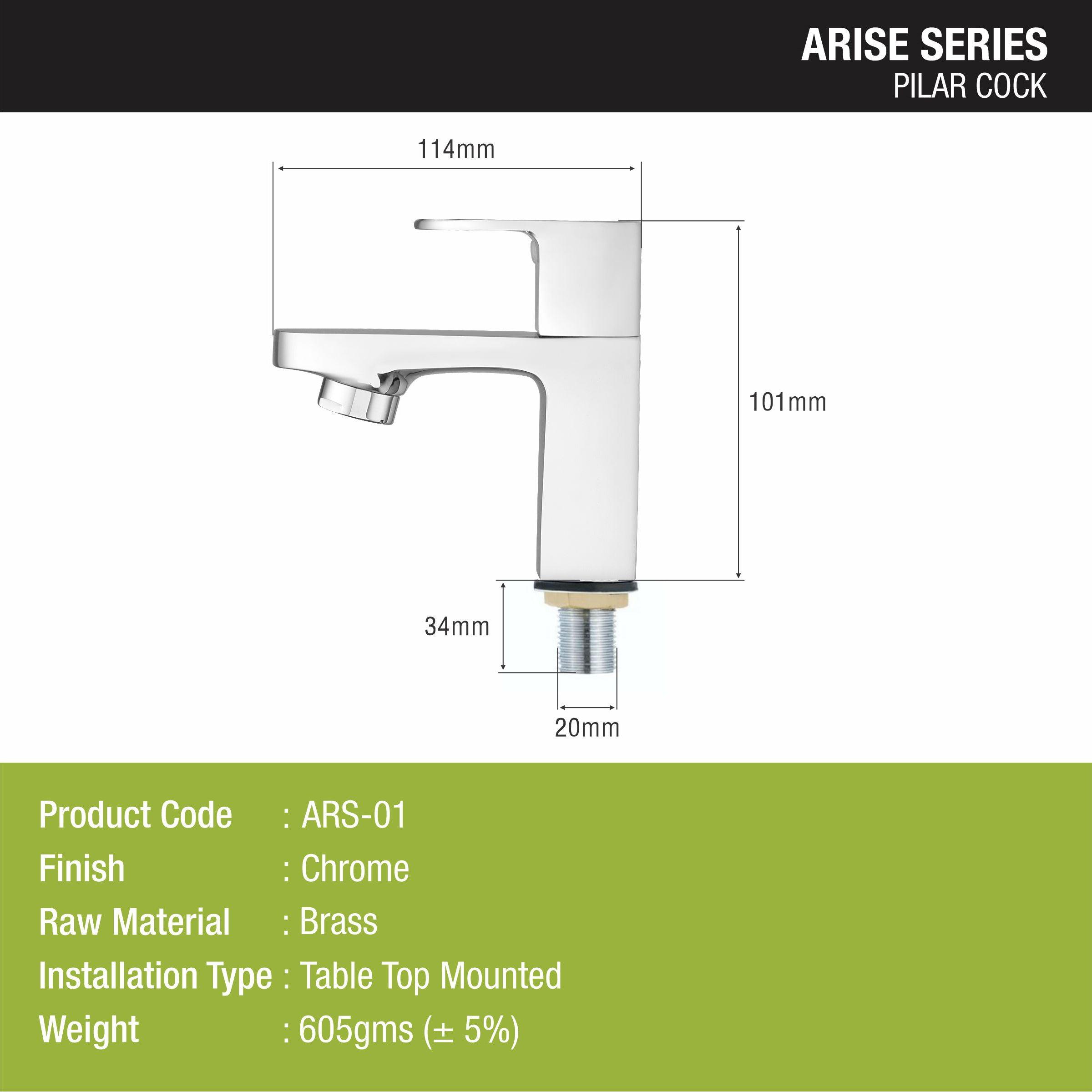 Arise Pillar Tap Brass Faucet - LIPKA - Lipka Home