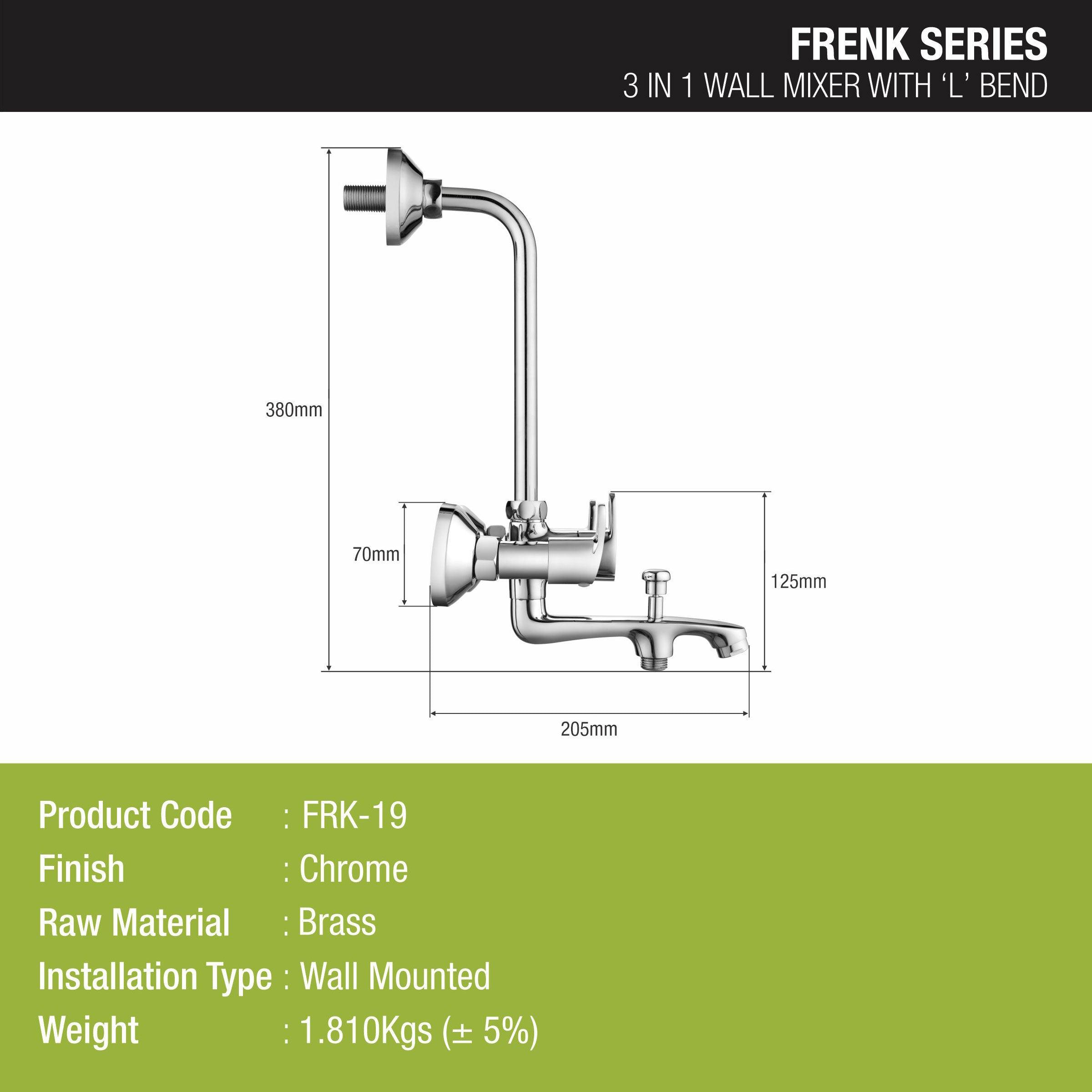 Frenk Wall Mixer 3 in 1 Faucet - LIPKA - Lipka Home