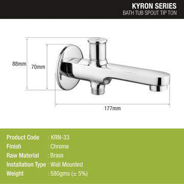 Kyron BathTub Spout Tip-Ton Brass Faucet- LIPKA - Lipka Home