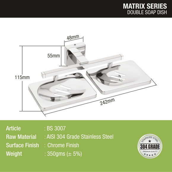 Matrix Double Soap Dish - LIPKA