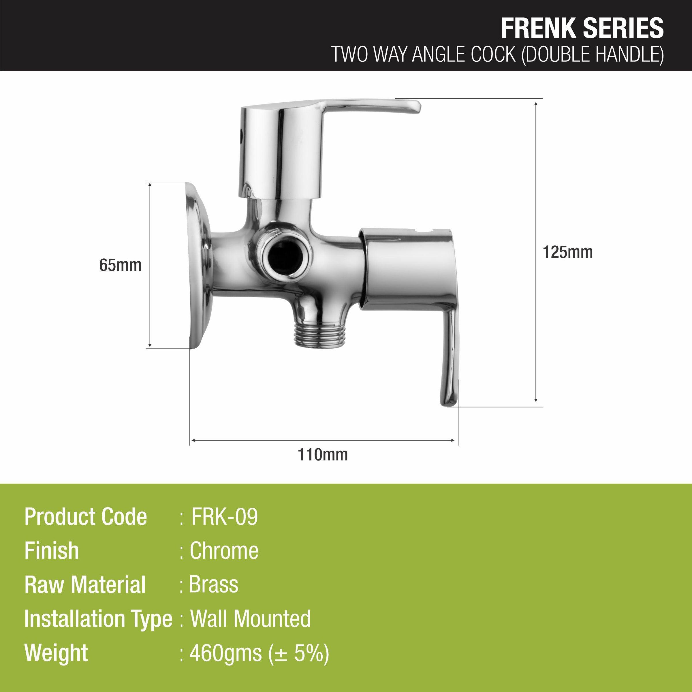 Frenk Angle Valve Two Way Double Handle Brass Faucet - LIPKA - Lipka Home