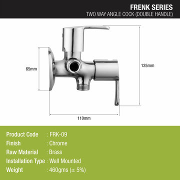 Frenk Angle Valve Two Way Double Handle Brass Faucet - LIPKA - Lipka Home