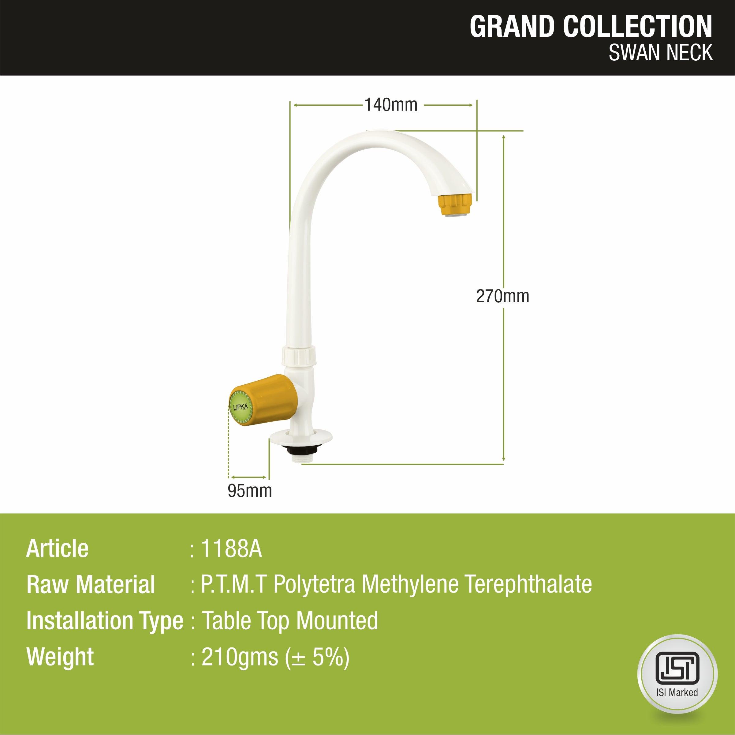 Grand PTMT Swan Neck Faucet - LIPKA - Lipka Home