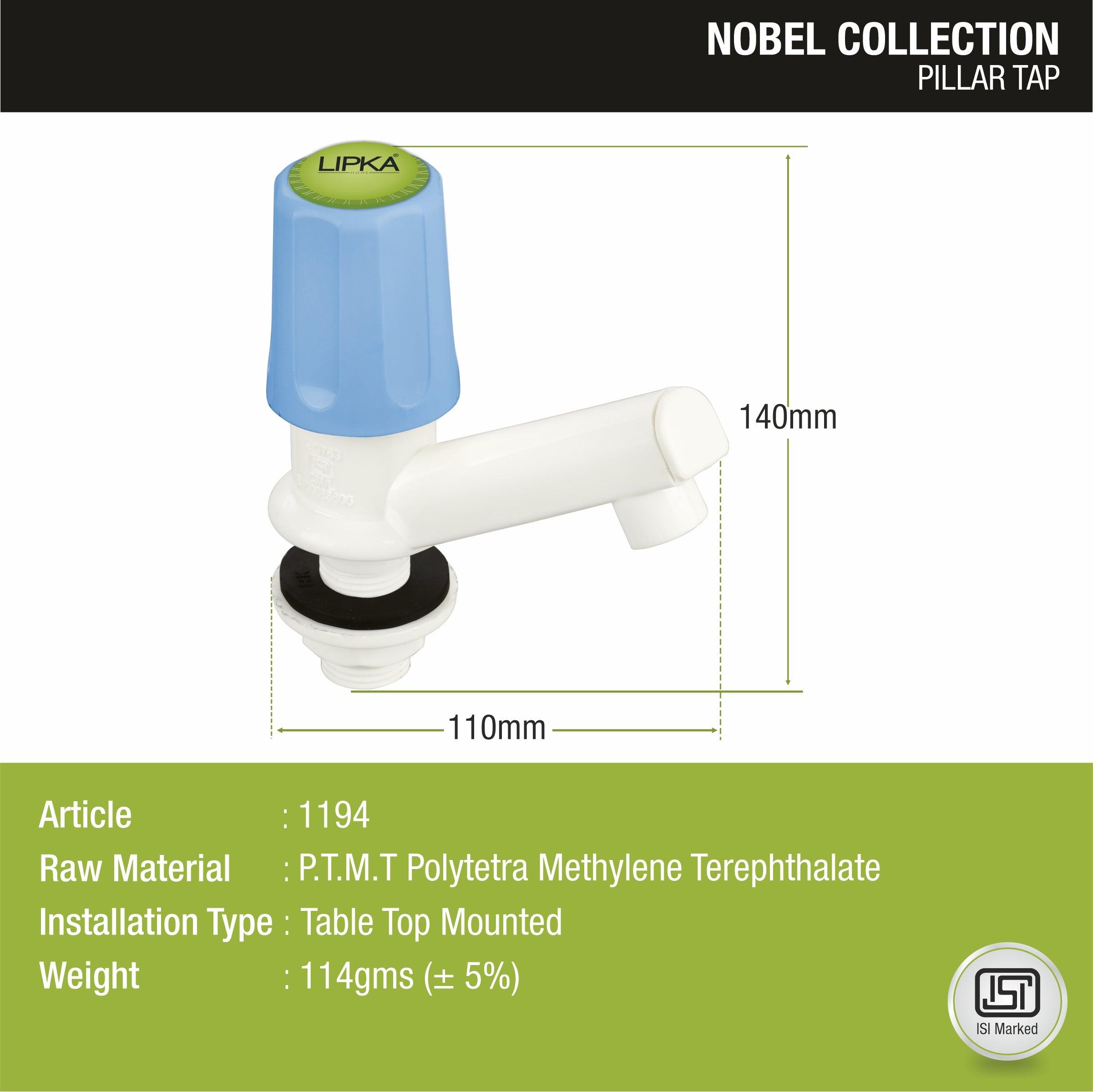 Nobel Pillar Tap PTMT Faucet - LIPKA - Lipka Home