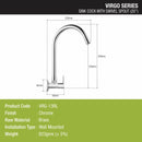 Virgo Sink Tap Brass Faucet with Round Swivel Spout (20 Inches) - LIPKA - Lipka Home
