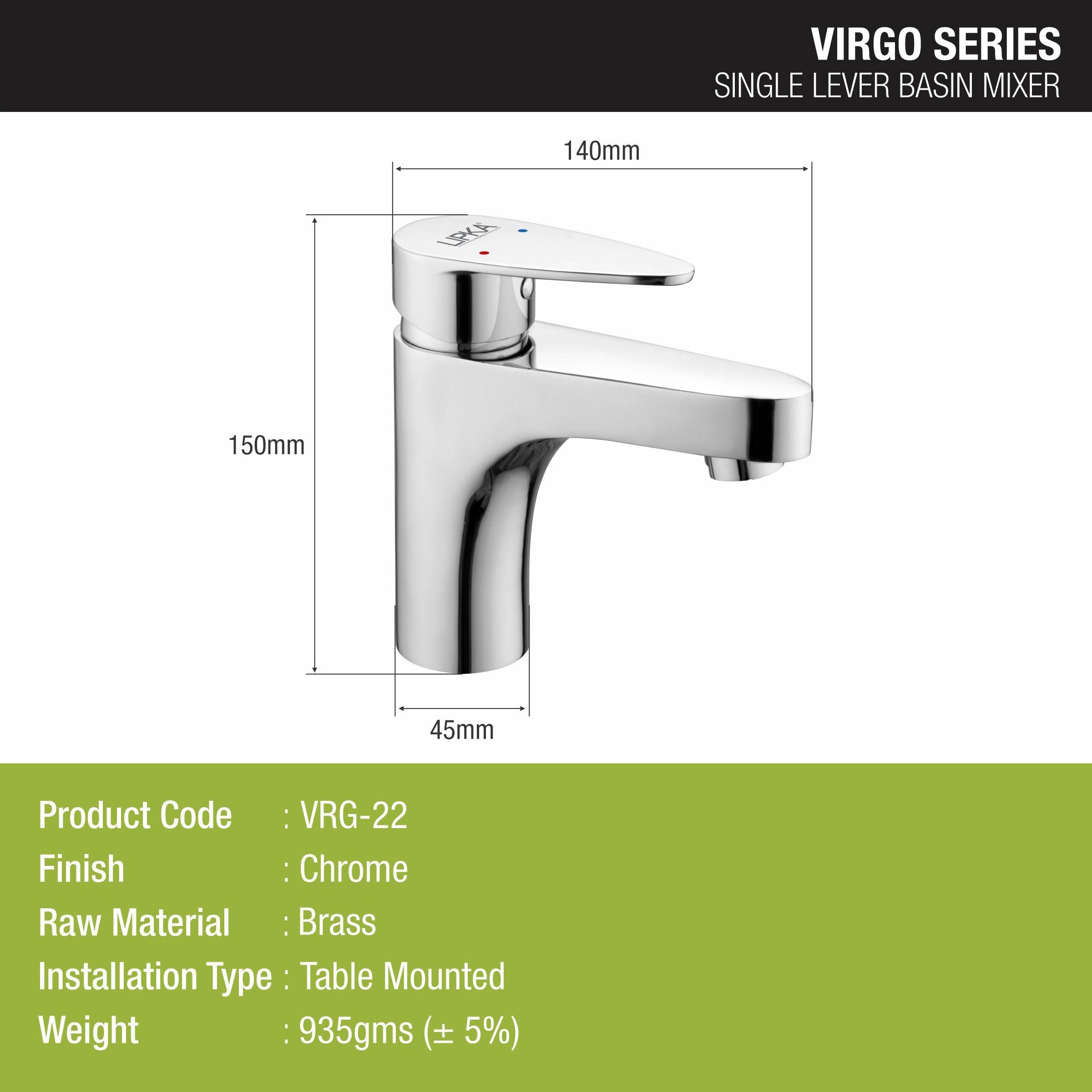 Virgo Single Lever Basin Mixer Faucet - LIPKA - Lipka Home