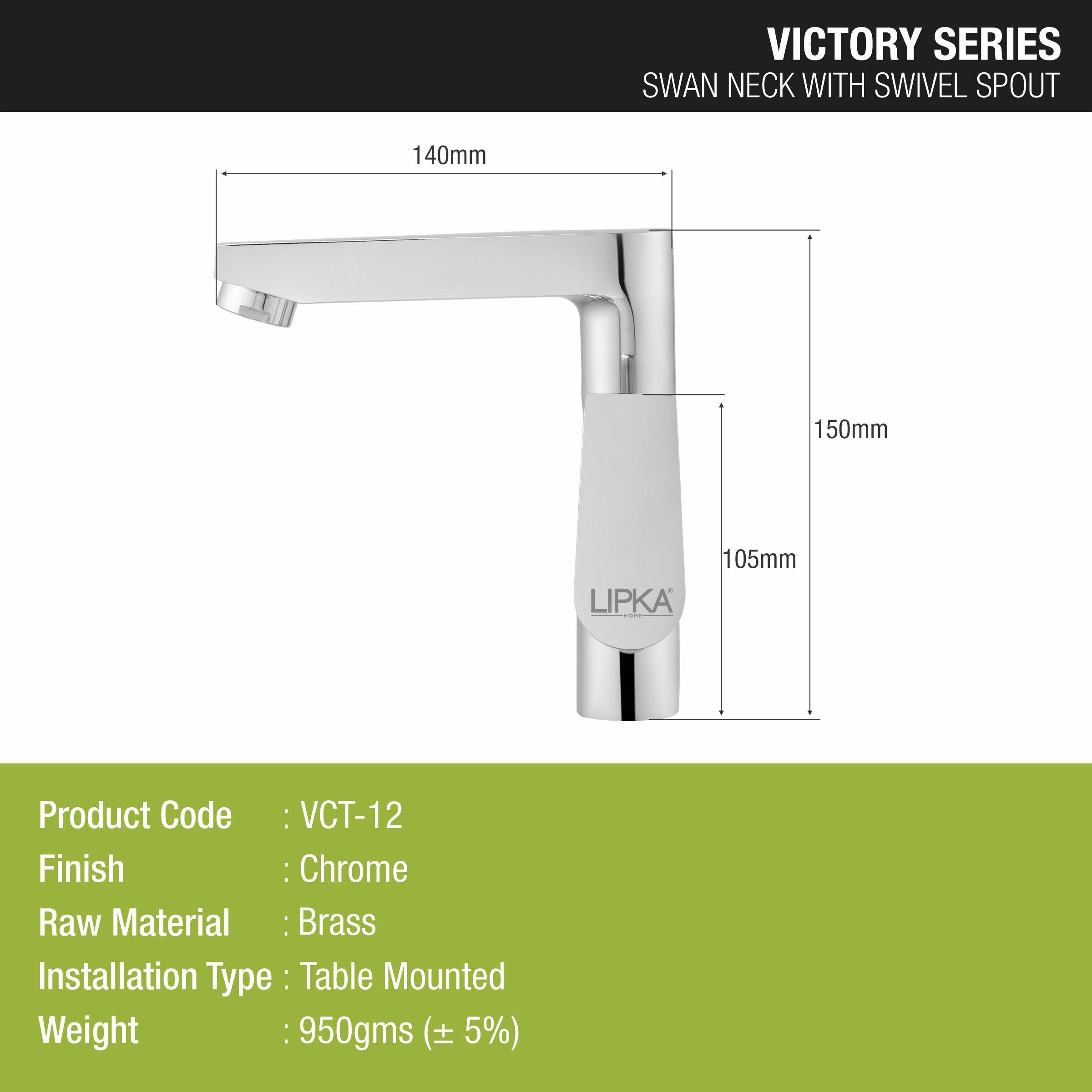 Victory Swan Neck with Swivel Spout Faucet - LIPKA - Lipka Home