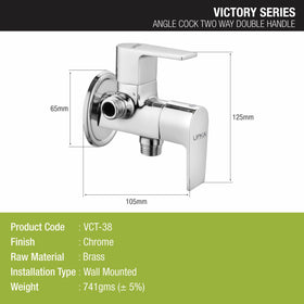 Victory Angle Valve Two Way Double Handle Brass Faucet - LIPKA - Lipka Home