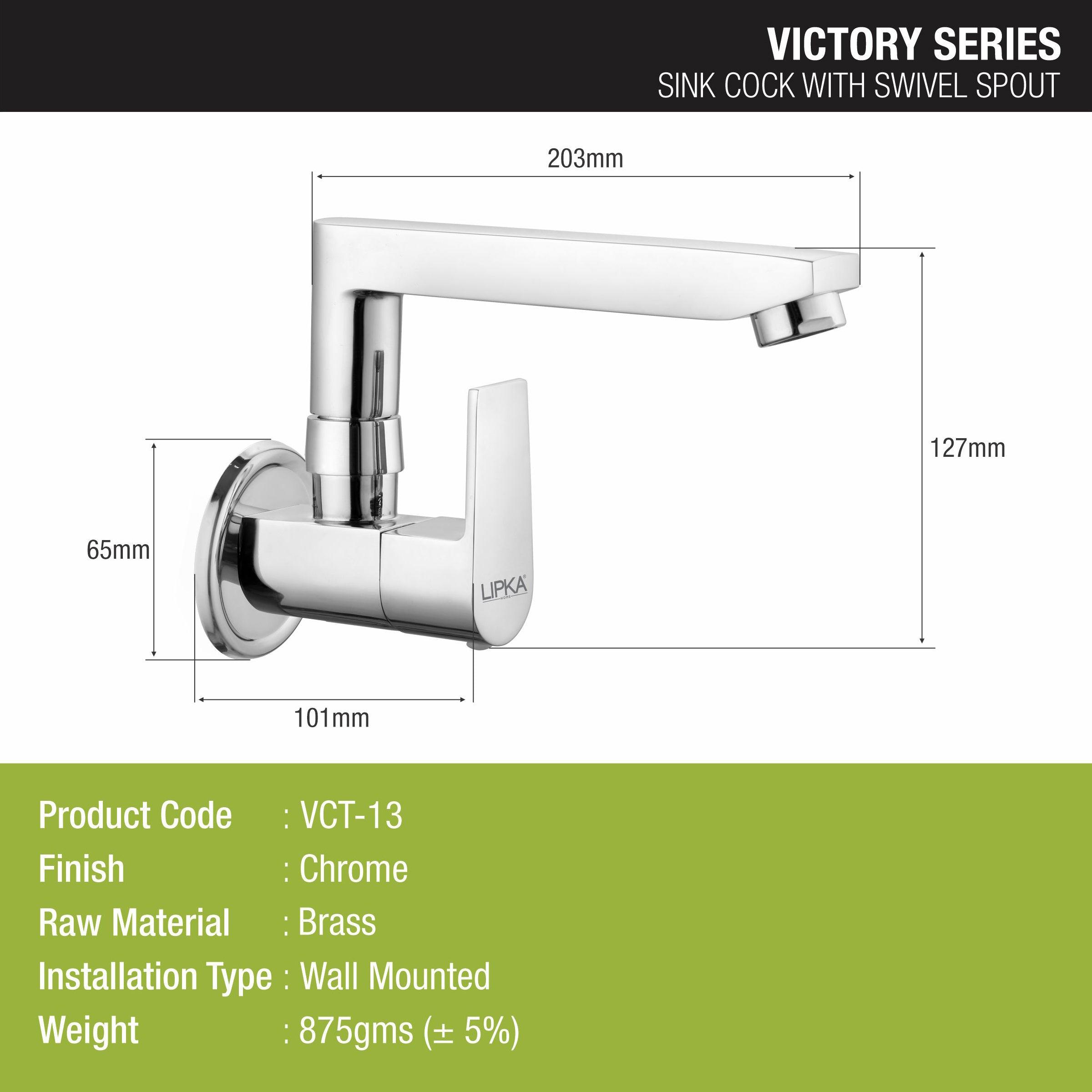 Victory Sink Tap Brass Faucet with Swivel Spout - LIPKA - Lipka Home