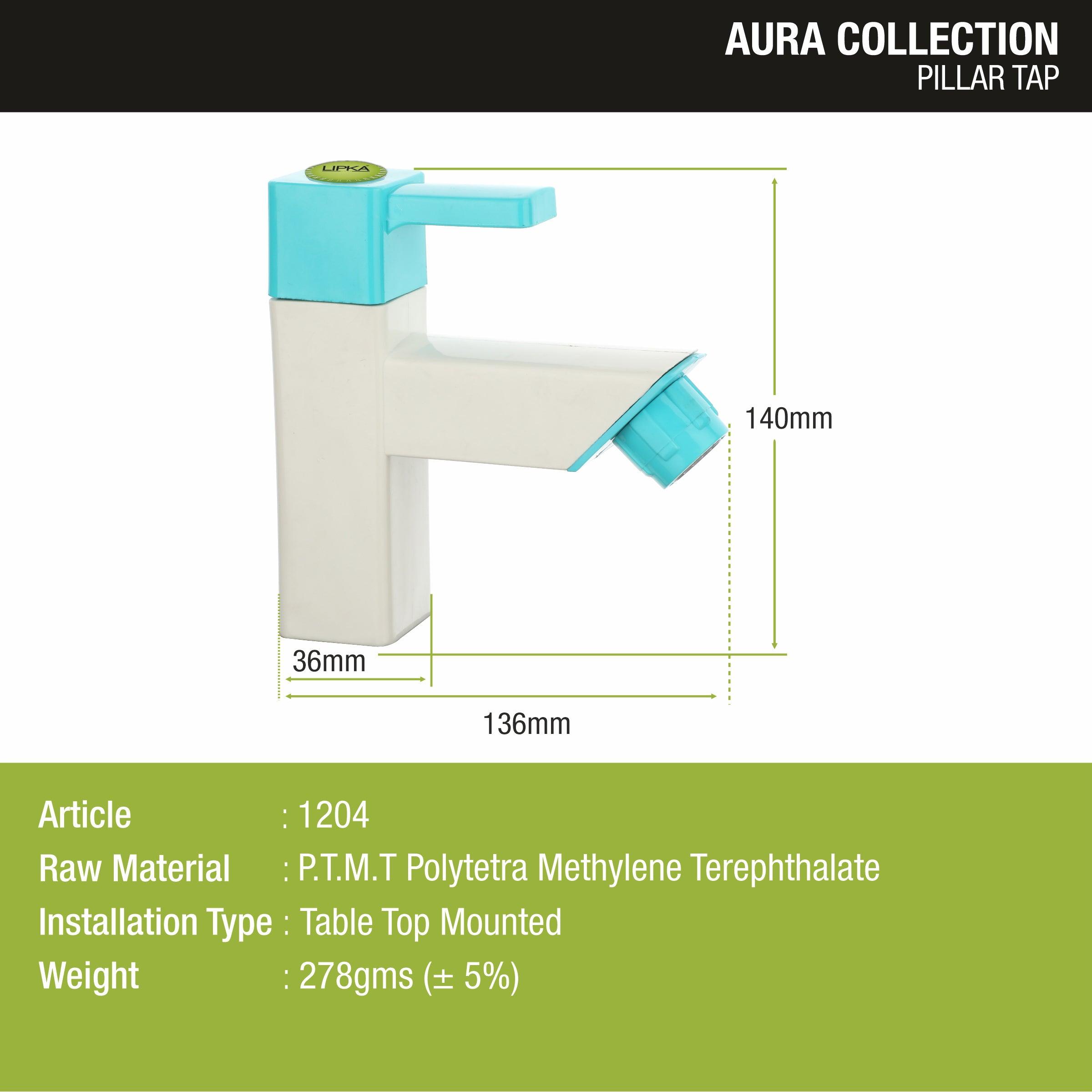 Aura Pillar Tap PTMT Faucet - LIPKA - Lipka Home