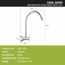 Coral Sink Mixer Brass Faucet with Round Swivel Spout (20 Inches) - LIPKA - Lipka Home