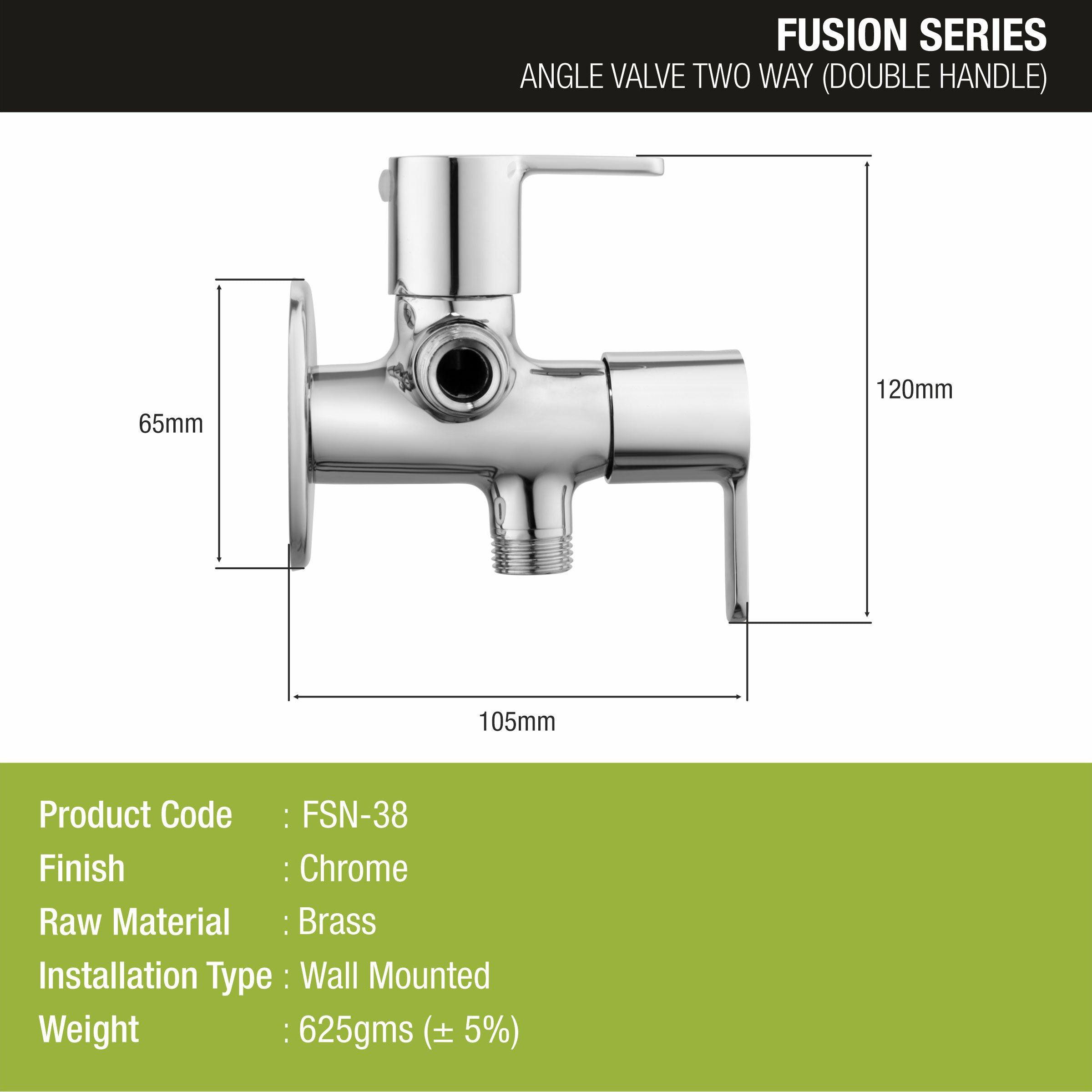 Fusion Two Way Angle Valve Faucet (Double Handle) - LIPKA - Lipka Home