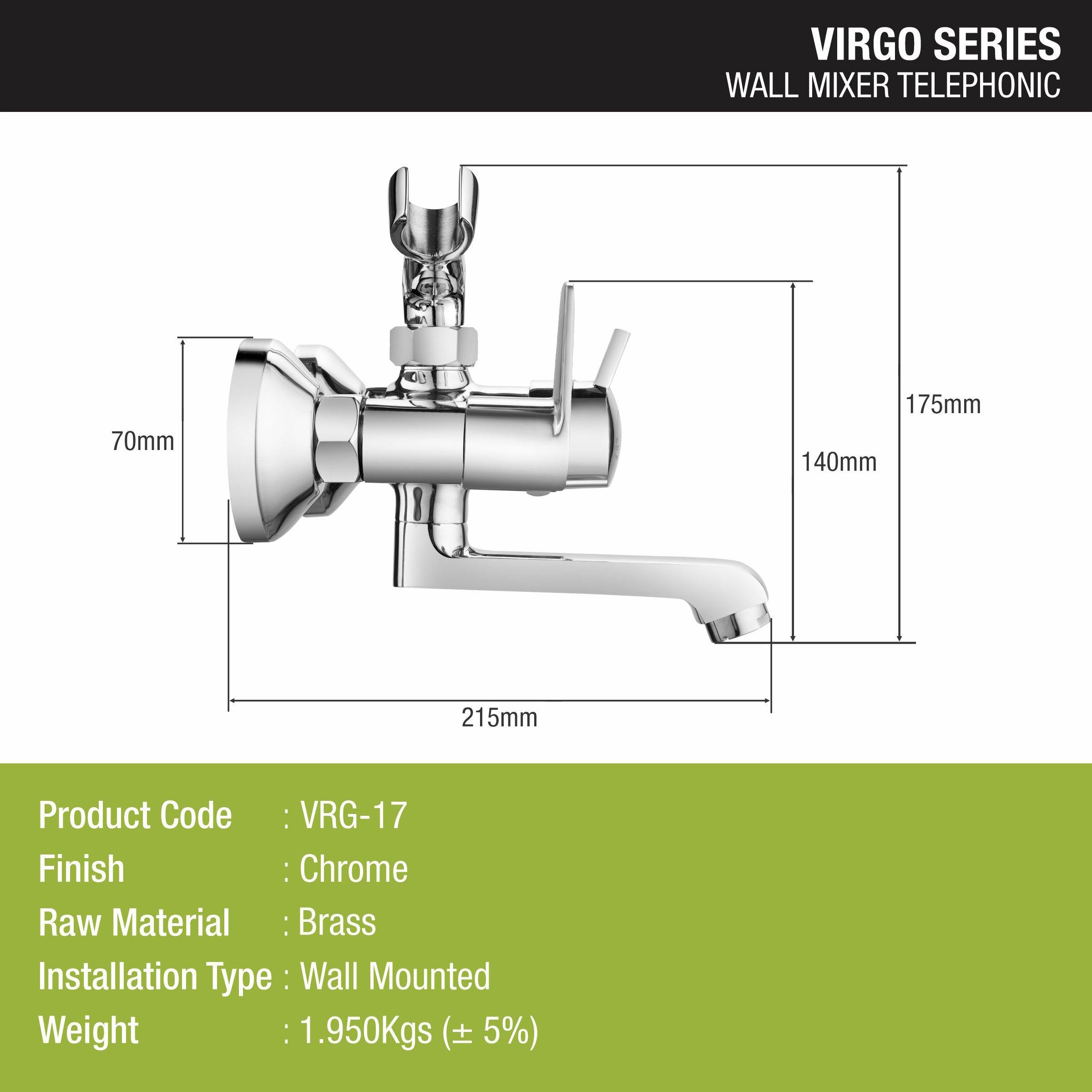 Virgo Telephonic Wall Mixer Brass Faucet - LIPKA - Lipka Home