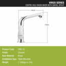 Virgo Centre Hole Basin Mixer with Swivel Spout Faucet - LIPKA - Lipka Home