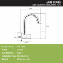 Arise Sink Tap Brass Faucet with Round Swivel Spout (12 Inches) - LIPKA - Lipka Home
