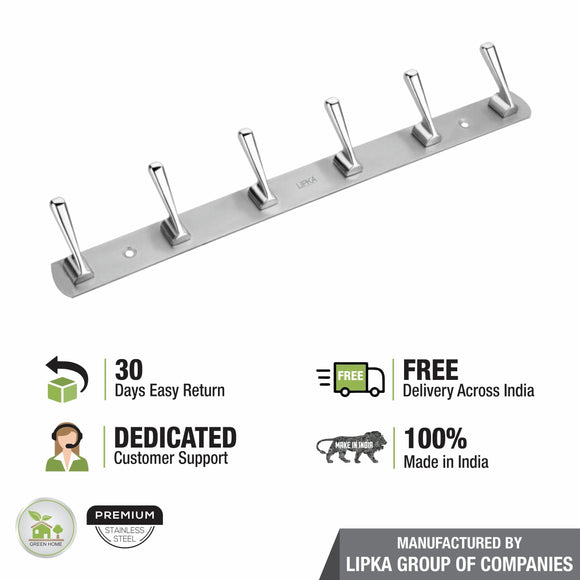 Lotus Robe Hook (6 Pin) - LIPKA - Lipka Home