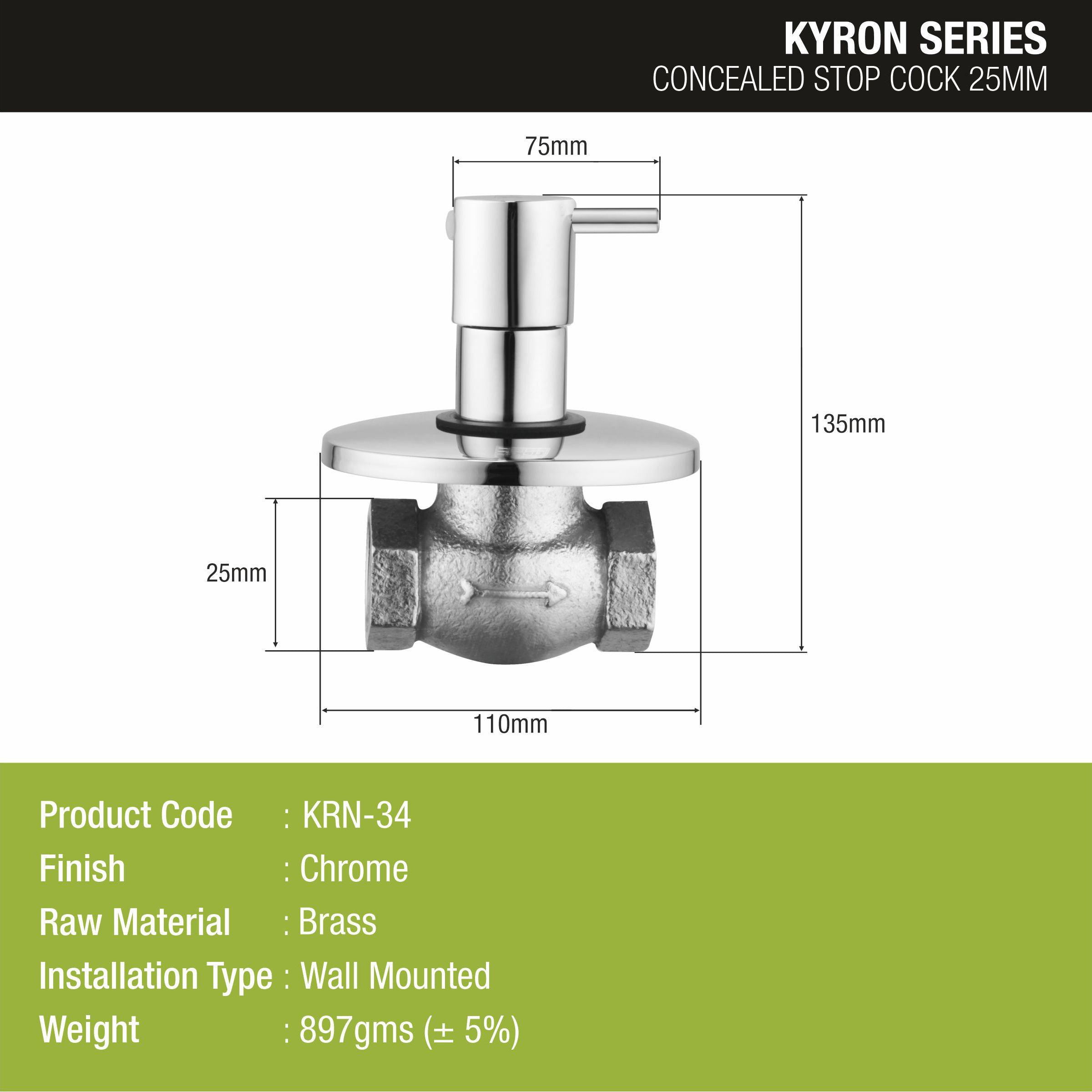 Kyron Flush Cock 25mm Brass Faucet - LIPKA - Lipka Home