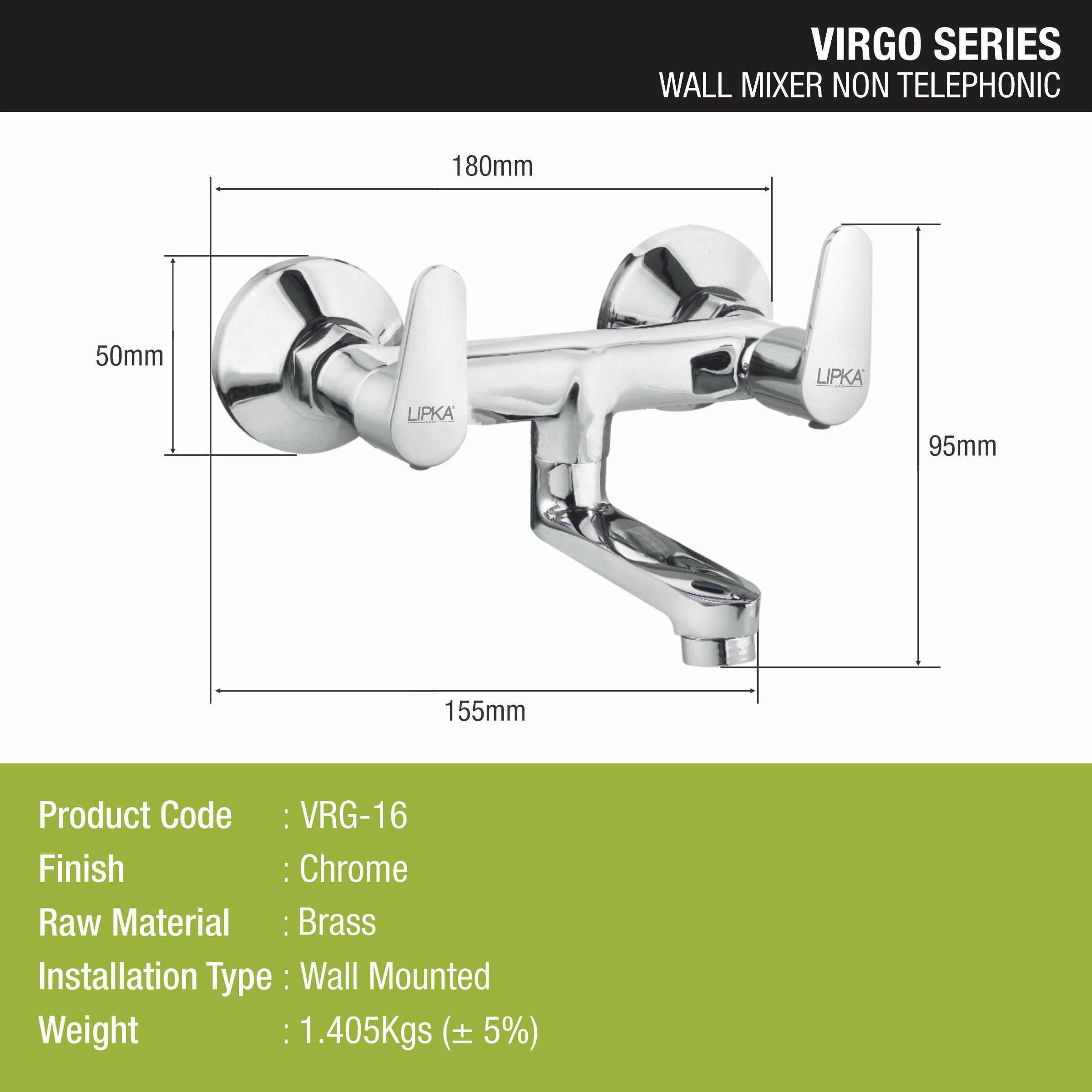 Virgo Wall Mixer Brass Faucet - LIPKA - Lipka Home