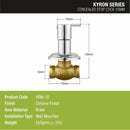 Kyron Concealed Stop Valve (15mm) Brass Faucet - LIPKA - Lipka Home