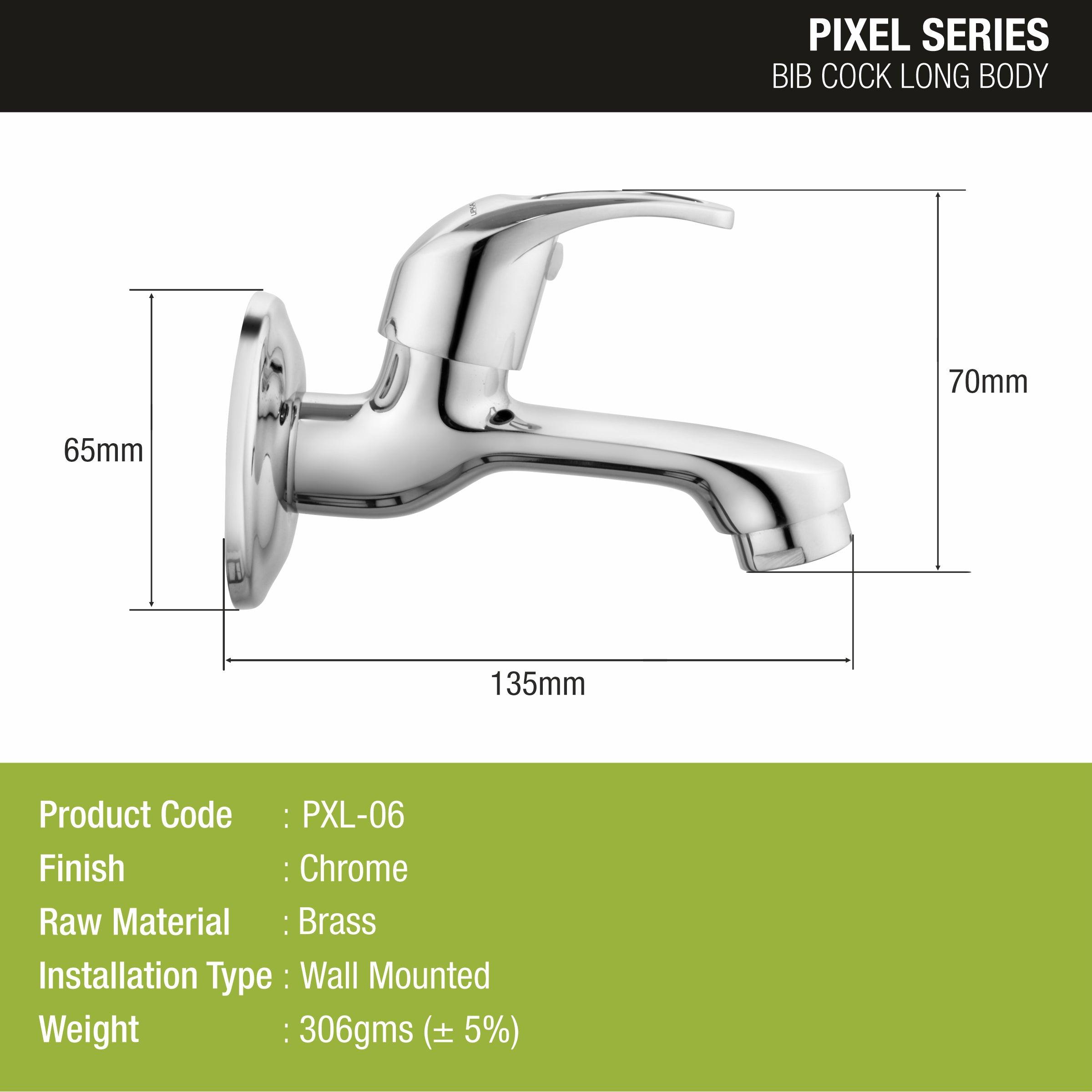 Pixel Long Body Bib Tap Faucet - LIPKA - Lipka Home