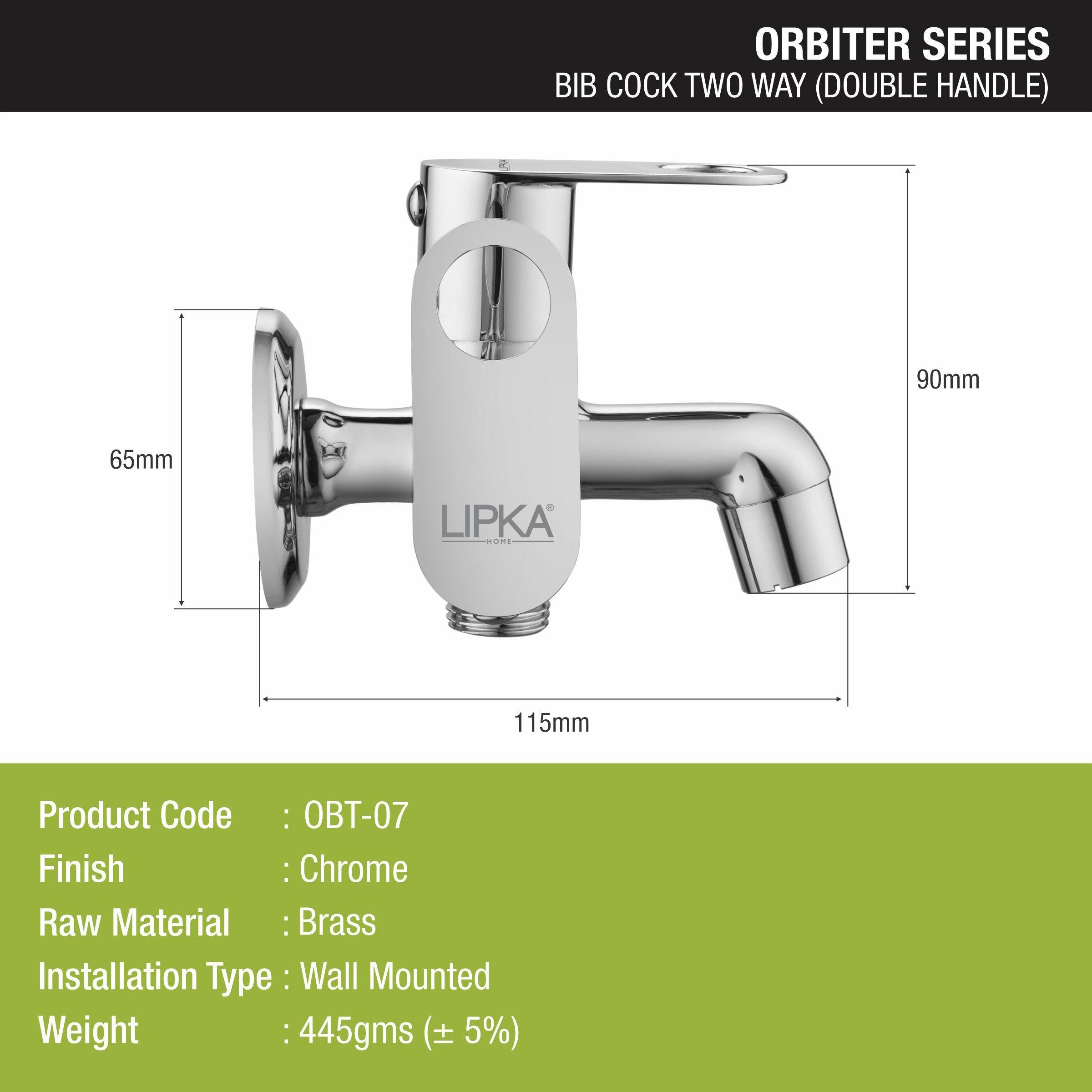 Orbiter Two Way Bib Tap Faucet (Double Handle) - LIPKA - Lipka Home